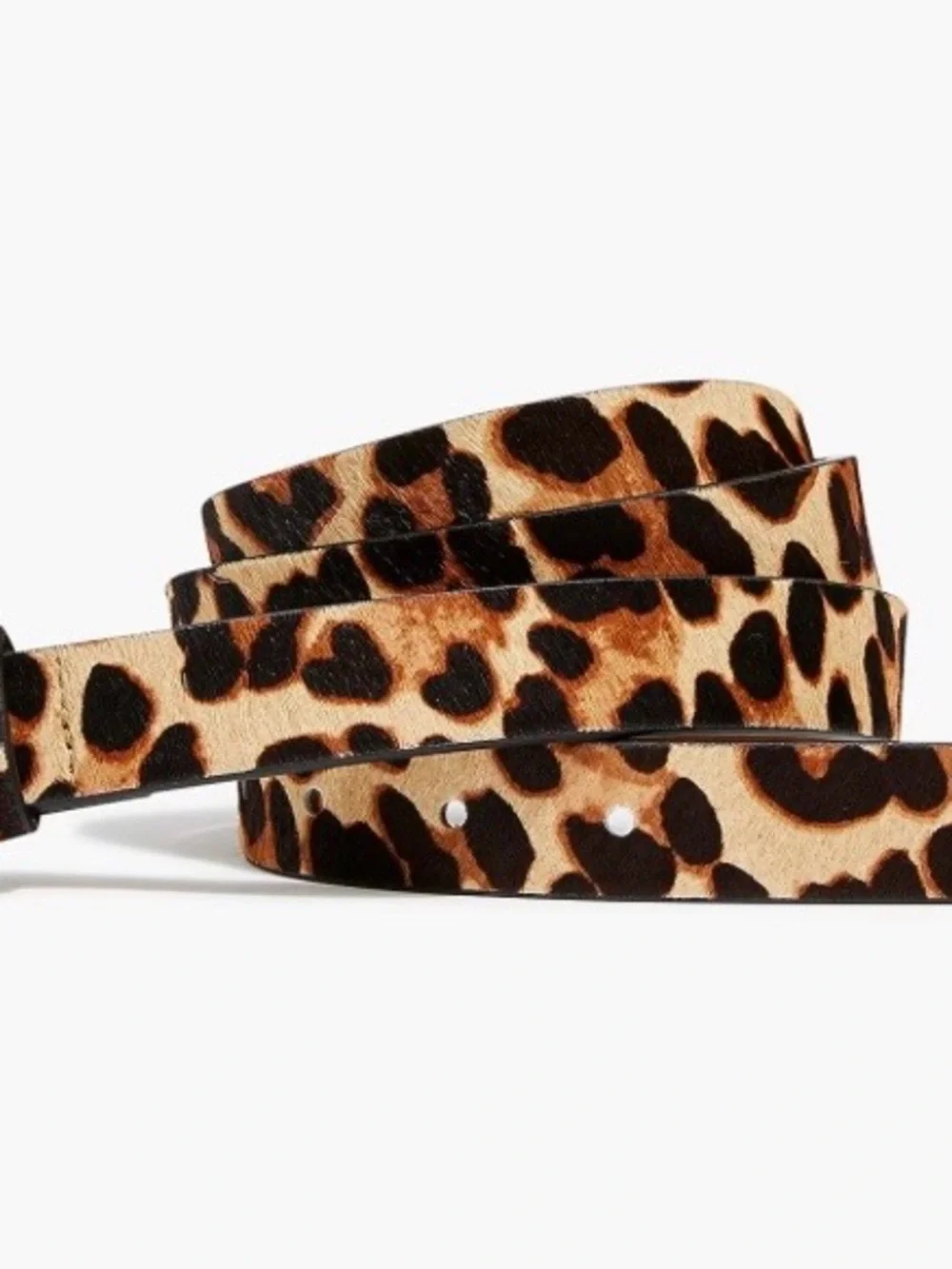 J.CREW Leopard Print Calf Hair Belt Size M-L NWT - Picture 6 of 6